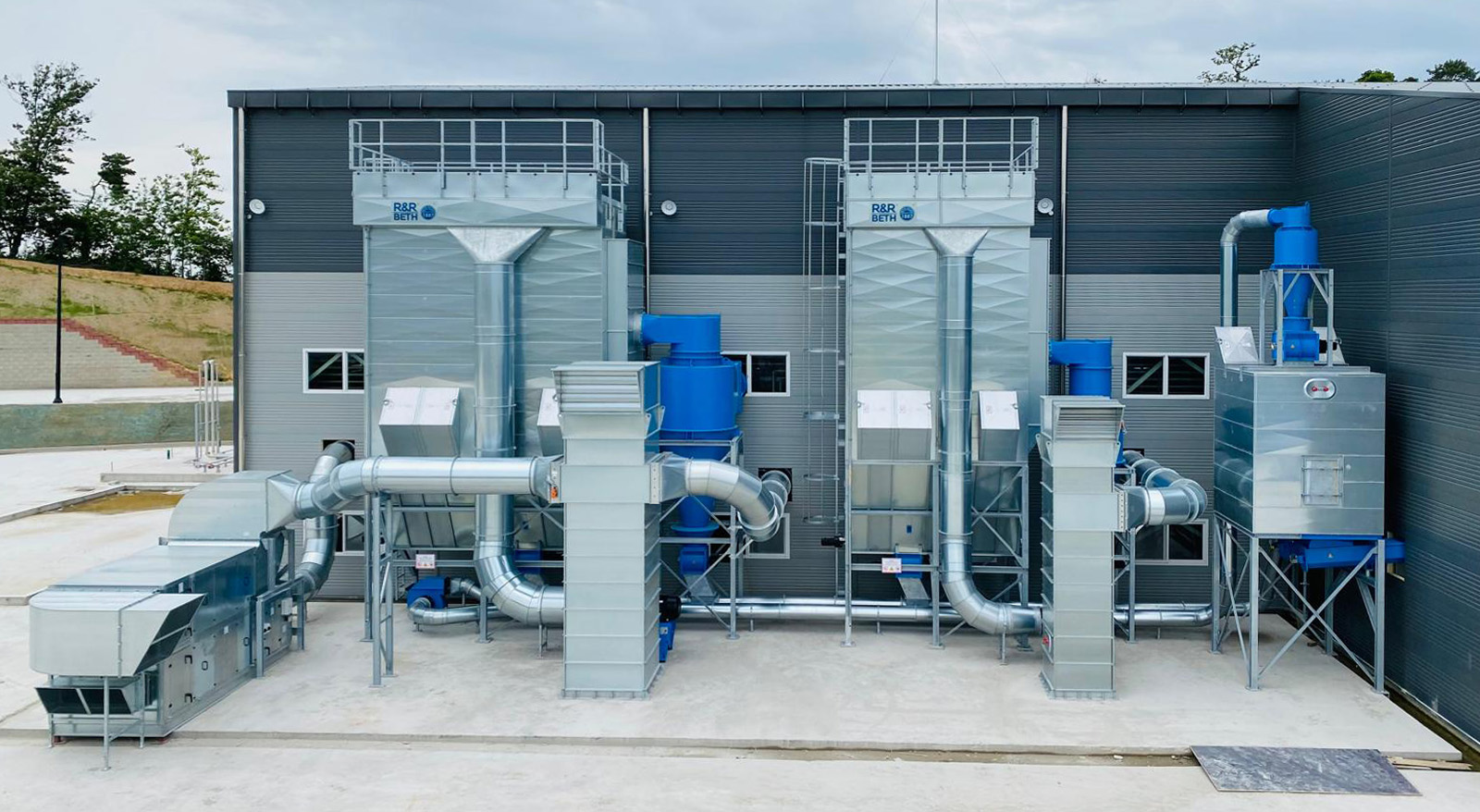 Komplexe Schlauchfilter Anlage von R&R-BETH